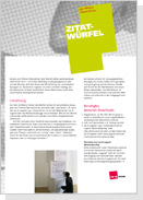 Aktionsanleitung Zitatwürfel