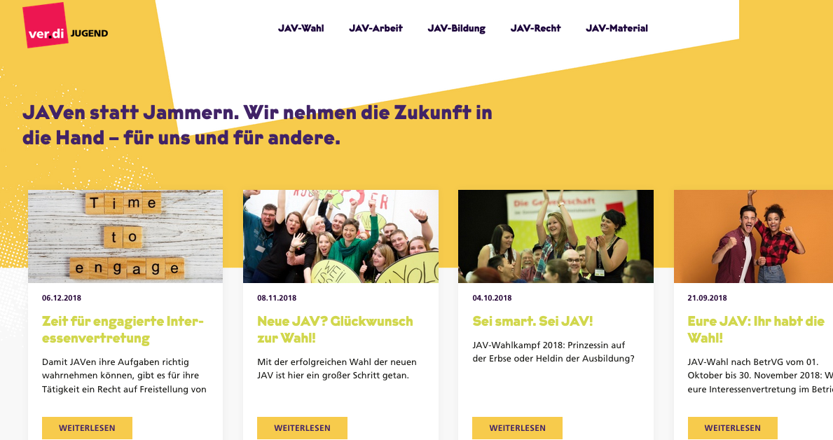 Das Serviceportal für Jugend und Auszubildendenvertretungen jav.info